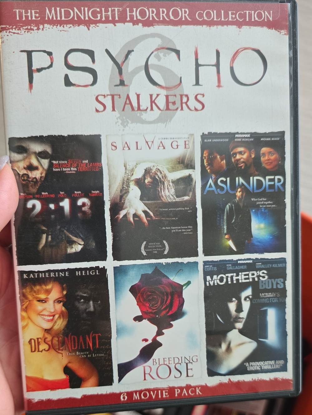 Psycho Stalkers 6-Movie DVD Collection - White/Red Cover